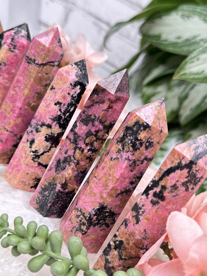 orange-pink-rhodonite-crystals