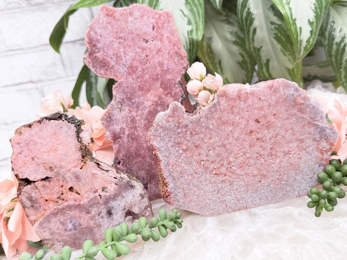 Semi-Polished Pink Amethyst