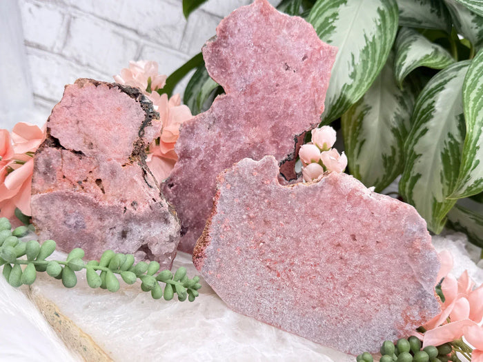 Semi-Polished Pink Amethyst