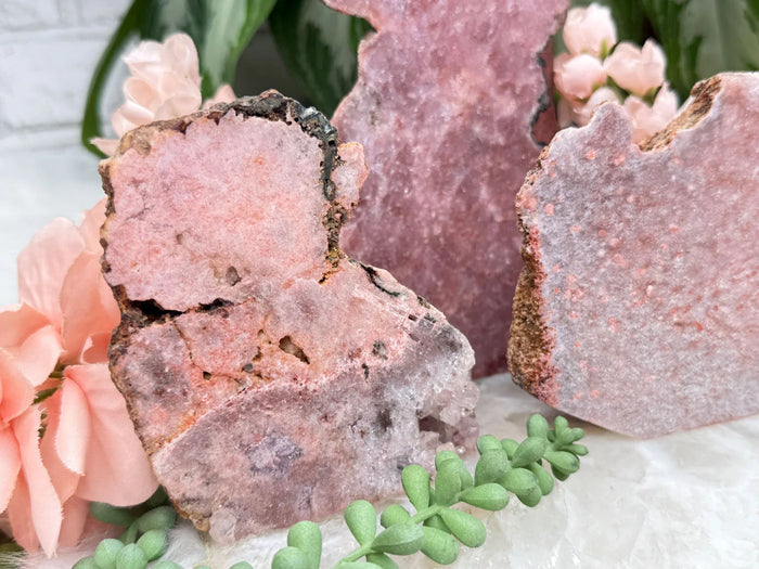 Semi-Polished Pink Amethyst