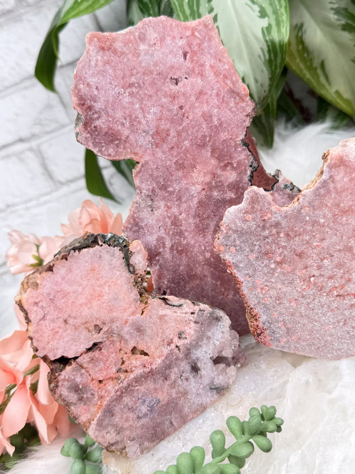 Semi-Polished Pink Amethyst