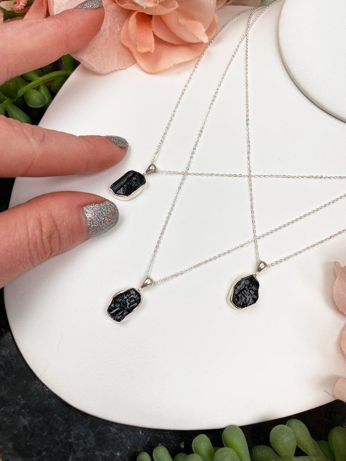 small-sterling-silver-black-tourmaline-necklace
