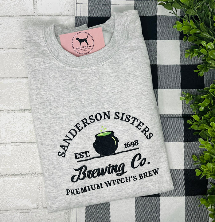 SISTERS BREWING CO Embroidered T-shirt or Sweatshirt