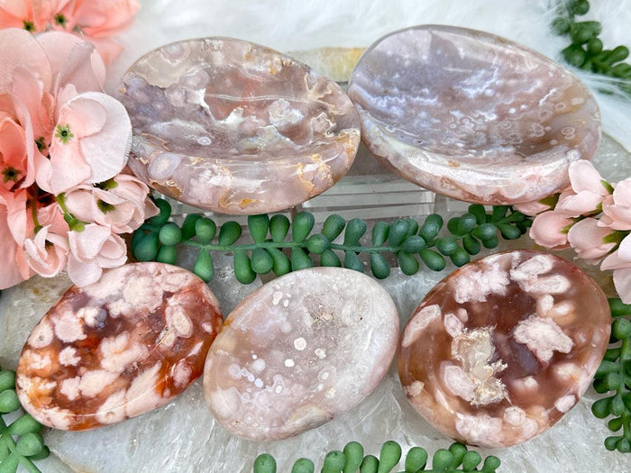 Small Flower Agate Bowls