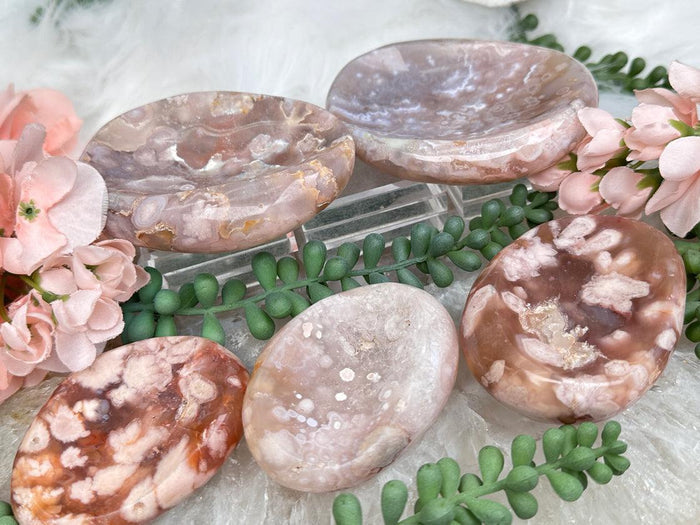 Small Flower Agate Bowls