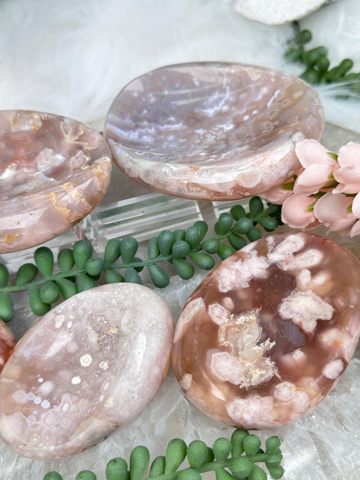 Small Flower Agate Bowls