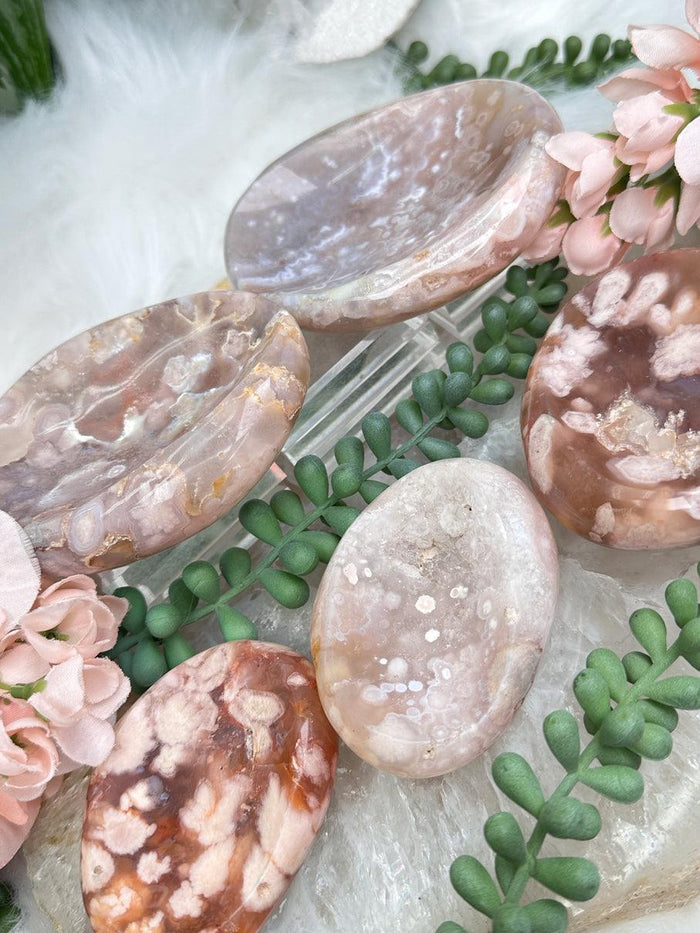 Small Flower Agate Bowls