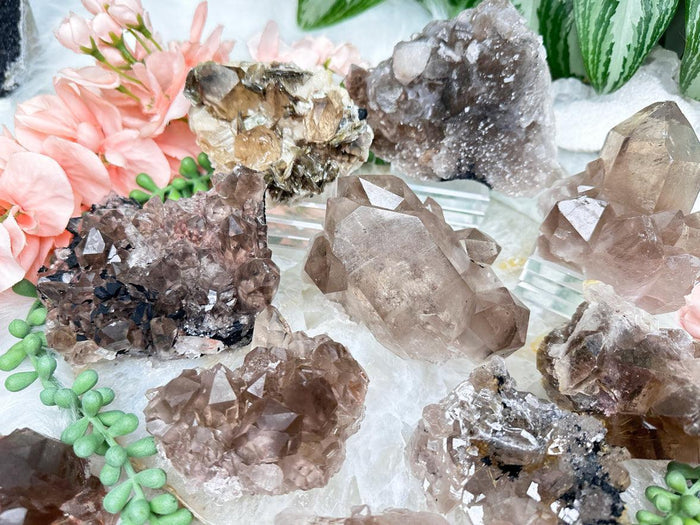 Smoky Quartz Cluster Crystals