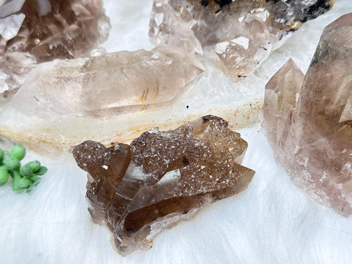 Smoky Quartz Cluster Crystals