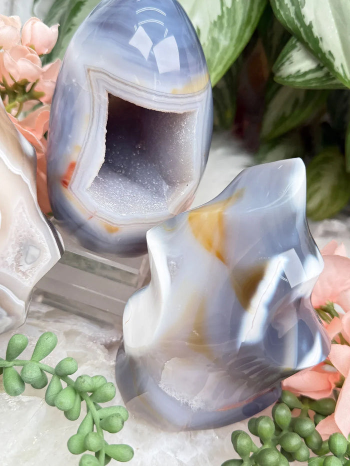 Standing Orca Agate