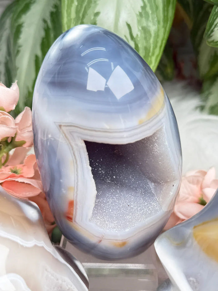 Standing Orca Agate
