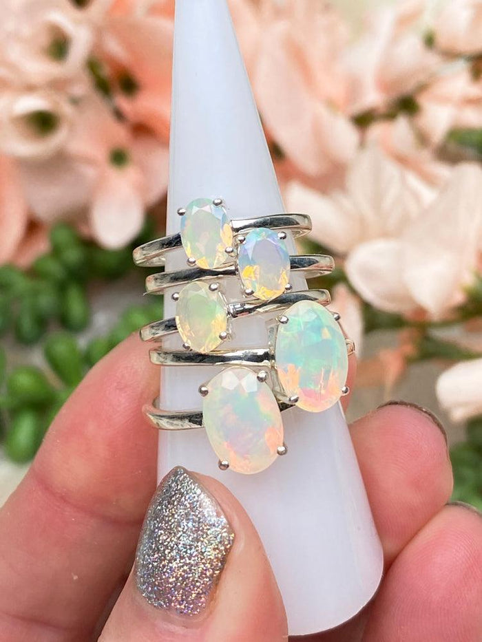faceted-sterling-silver-opal-rings