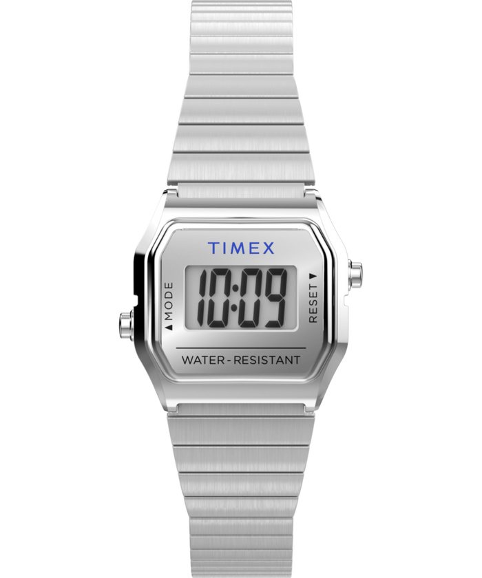 TW2Y46500 Teeny Tiny Timex Endorsed by Dimepiece 20mm Stainless Steel Expansion Band Watch with Perfect Fit Primary Image