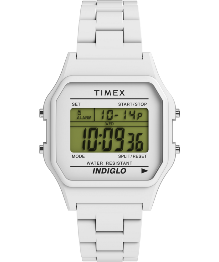 TW2V20100 Timex 80 36mm Glossy White Resin Bracelet Watch Primary Image