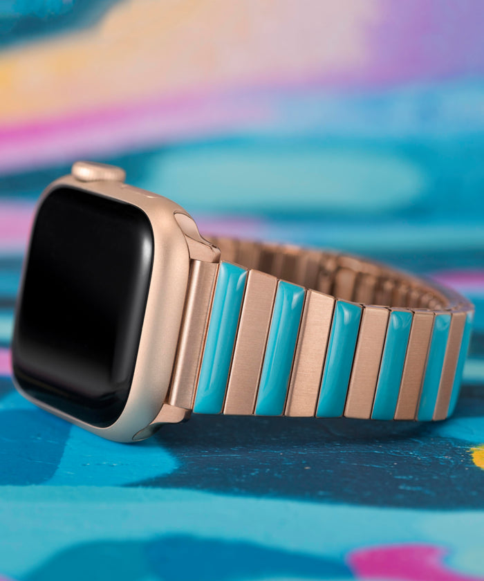 TW7D12700 Timex Apple Watch® Band (38mm - 41mm) Campaign Key Silhouettes (Beauty shots) Image