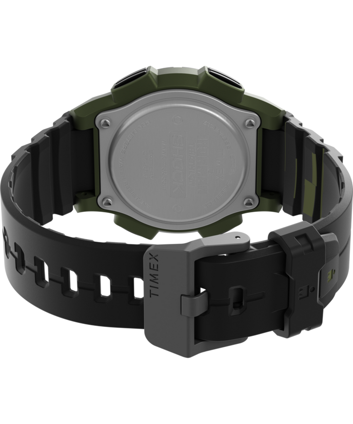 TW5M64900 TIMEX® IRONMAN® Shock Endure 42mm Resin Strap Watch Caseback with Attachment Image