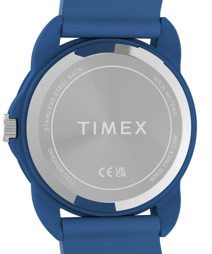 TW2Y59900 Timex Kids Time Teacher 30mm Silicone Strap Watch  Caseback Image