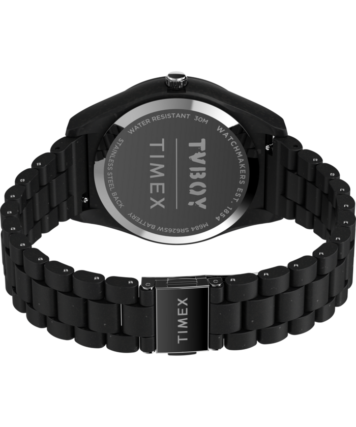 TW2Y46700 Timex Legacy Ocean x TVBOY 42mm #tide Material Bracelet Watch Caseback with Attachment Image