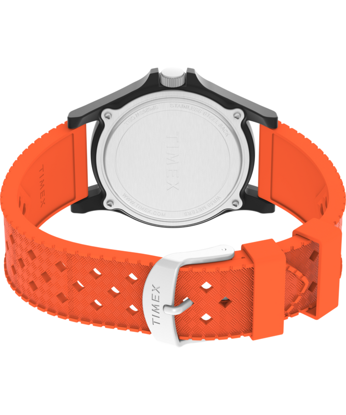 TW2Y13000 Timex Main Street NASA Artemis 40mm Silicone Strap Watch Caseback with Attachment Image