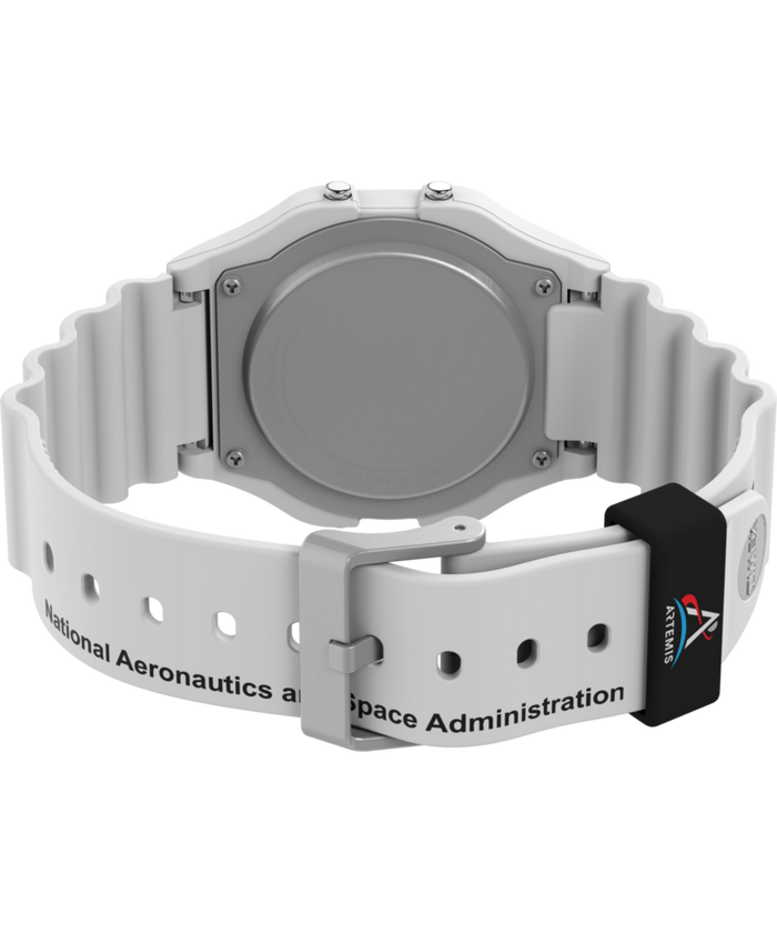 TW2Y13500 Timex Main Street NASA Artemis Digital 36mm Resin Strap Watch Caseback with Attachment Image