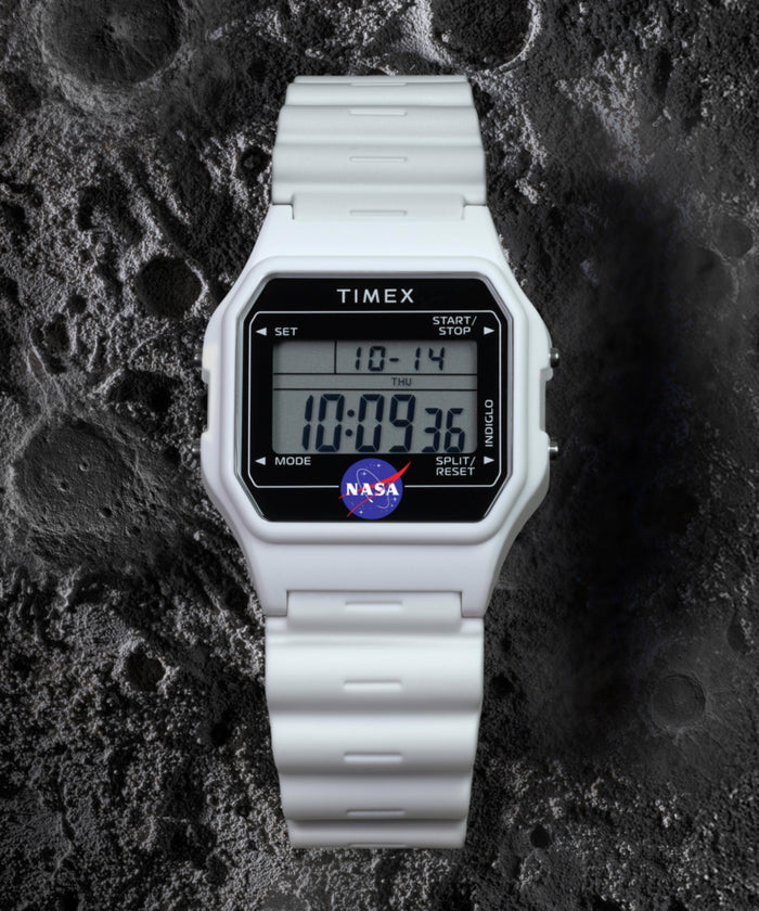 TW2Y13500 Timex Main Street NASA Artemis Digital 36mm Resin Strap Watch Campaign Key Silhouettes (Beauty shots) Image