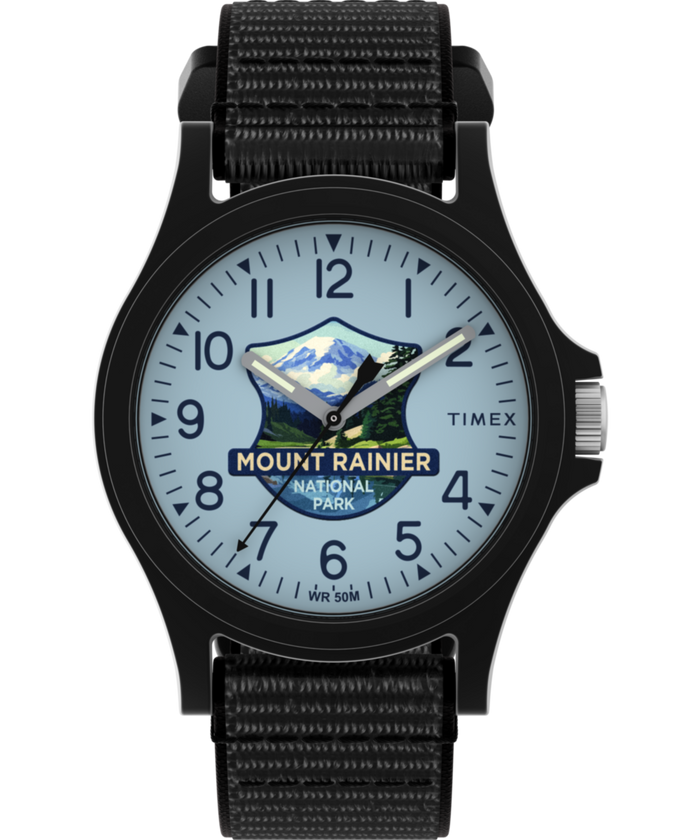 TW2Y58800 Timex Mount Rainier National Park 40mm Fabric Strap Watch Primary Image