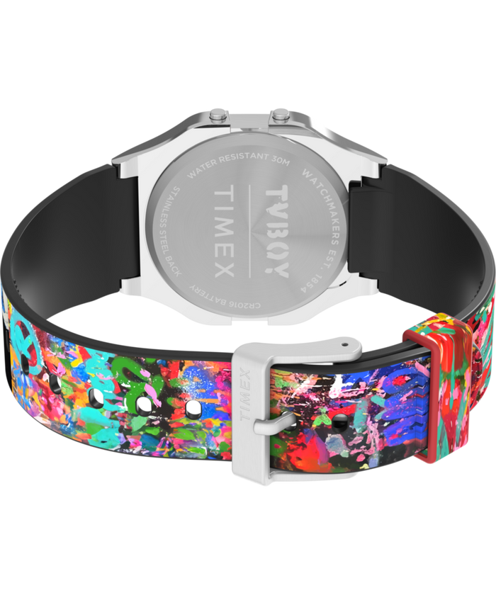TW2Y46800 Timex T80 x TVBOY 34mm Resin Strap Watch Caseback with Attachment Image