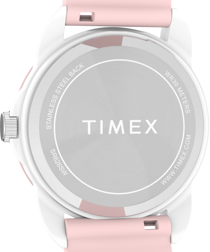 TW2W92000 TIMEX TIME MACHINES® 30mm Silicone Strap Watch Caseback Image