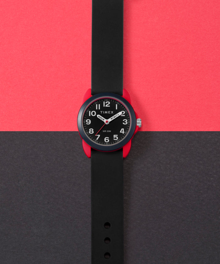TW2W91900 TIMEX TIME MACHINES® 30mm Silicone Strap Watch Campaign Key Silhouettes (Beauty shots) Image