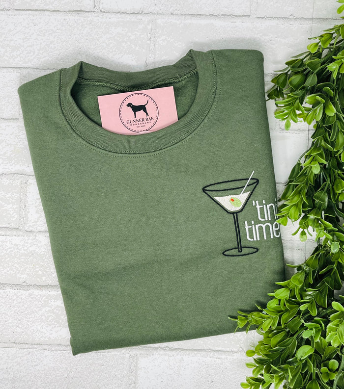 'TINI TIME Embroidered T-shirt or Sweatshirt