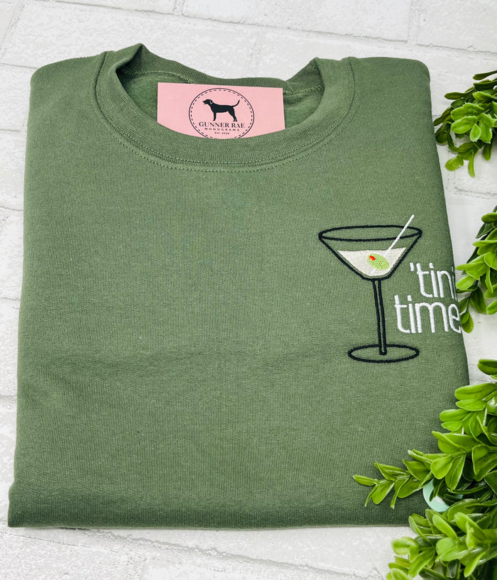 'TINI TIME Embroidered T-shirt or Sweatshirt