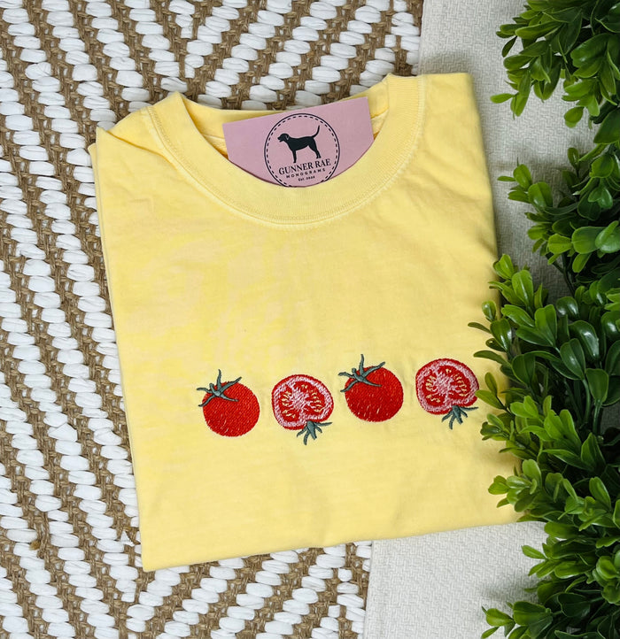 Tomato Embroidered T-shirt or Sweatshirt
