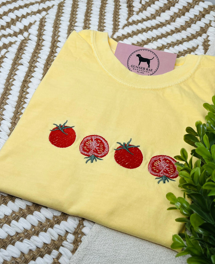 Tomato Embroidered T-shirt or Sweatshirt