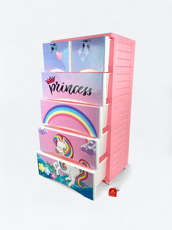Unicorn Theme 5 Layer Wardrobe