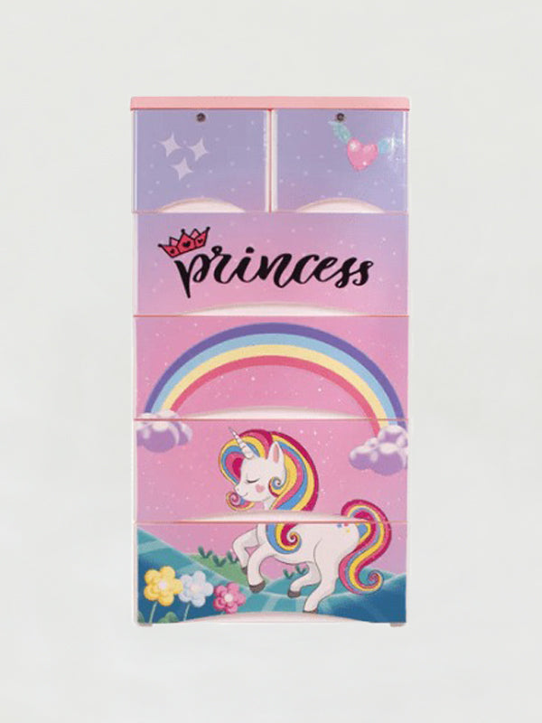 Unicorn Theme 5 Layer Wardrobe