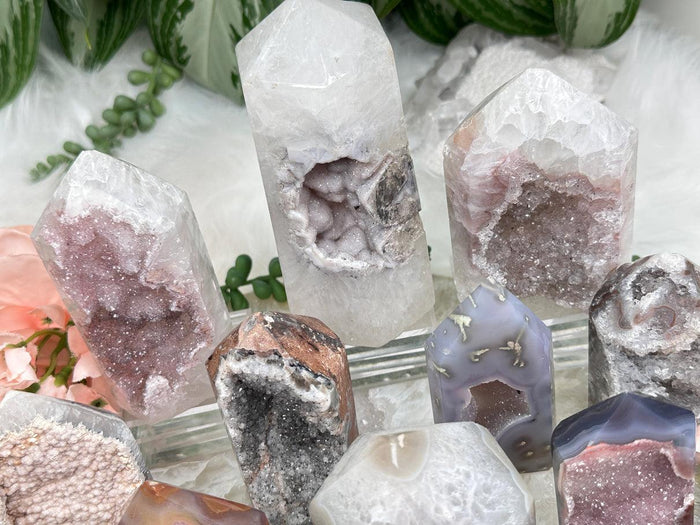 Unique Agate Crystal Points