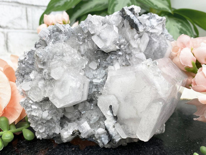 UV-Gray-calcite-cluster-from-china