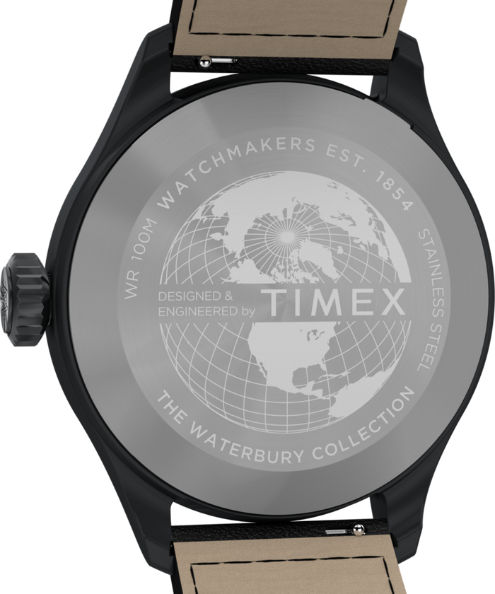 TW2Y18900 Waterbury Ace 41mm Leather Strap Watch Caseback Image
