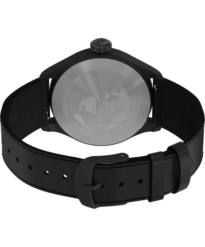 TW2Y18900 Waterbury Ace 41mm Leather Strap Watch Caseback with Attachment Image