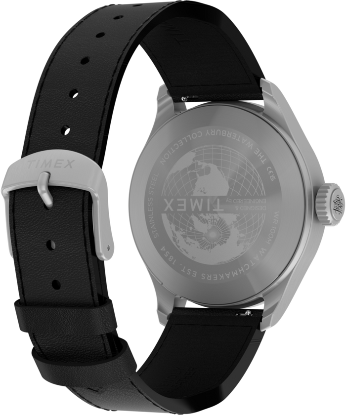 TW2Y70400 Waterbury Ace 41mm Leather Strap Watch Caseback with Attachment Image