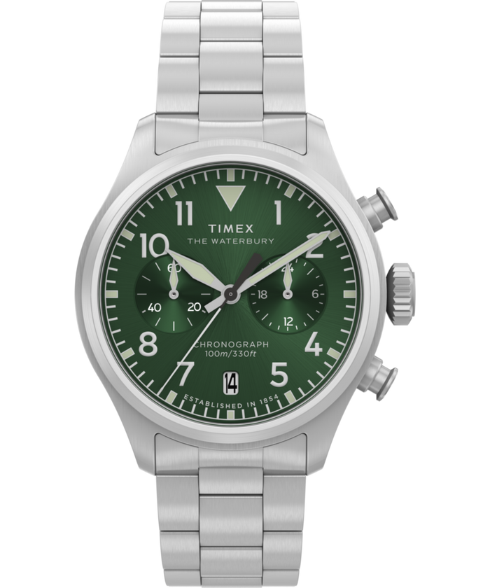 TW2Y19100 Waterbury Ace Chronograph 41mm Stainless Steel Bracelet Watch Primary Image
