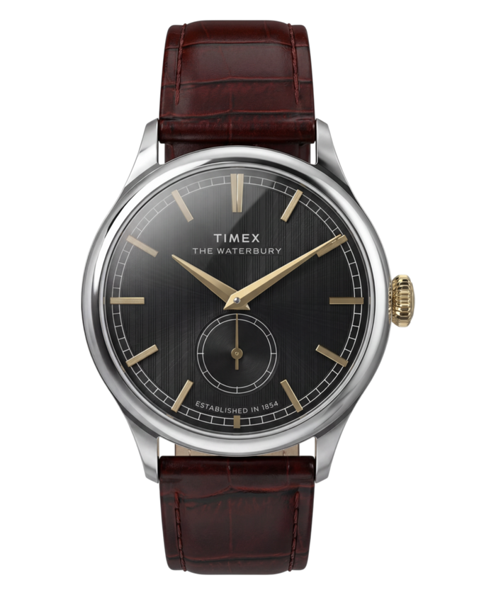 TW2Y92100 Waterbury Classic Sub-Second 39mm Leather Strap Watch Primary Image