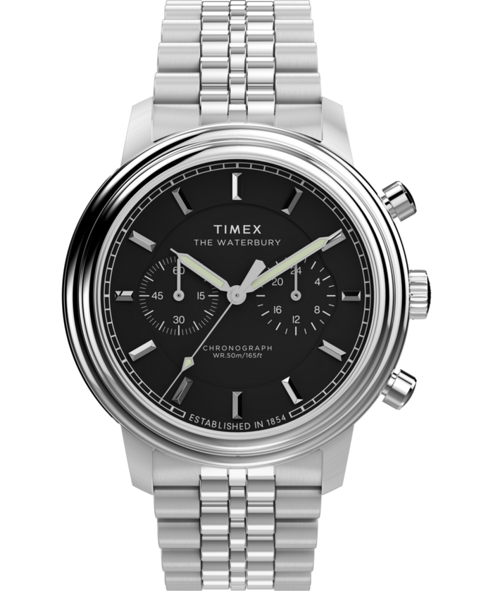 TW2Y23400 Waterbury Metropolitan Chronograph 41mm Stainless Steel Bracelet Watch Primary Image