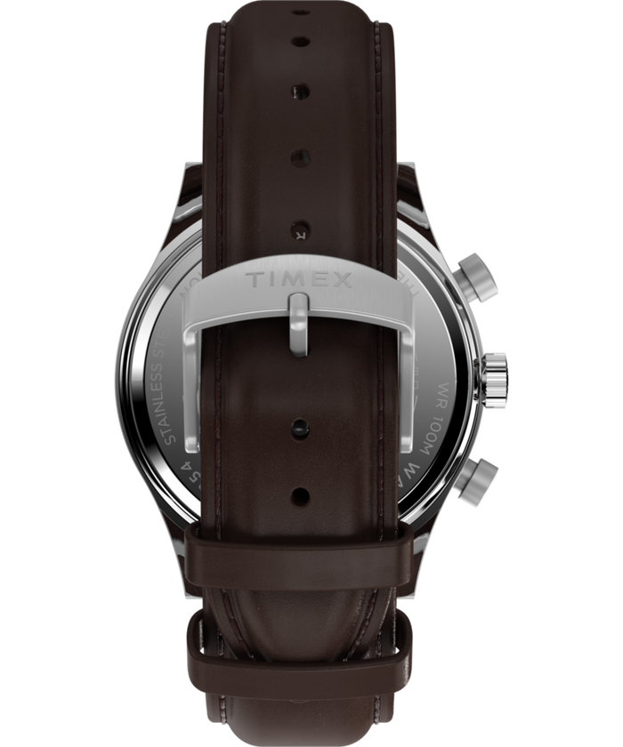 TW2W47900 Waterbury Traditional Fly Back Chronograph 43mm Leather Strap Watch Strap Image