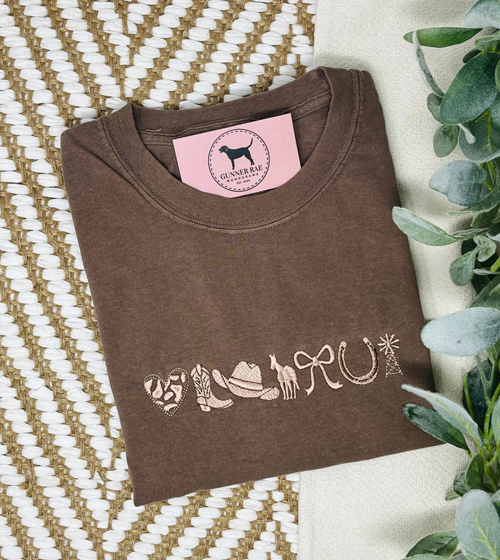 WESTERN ICONS Embroidered T-shirt or Sweatshirt