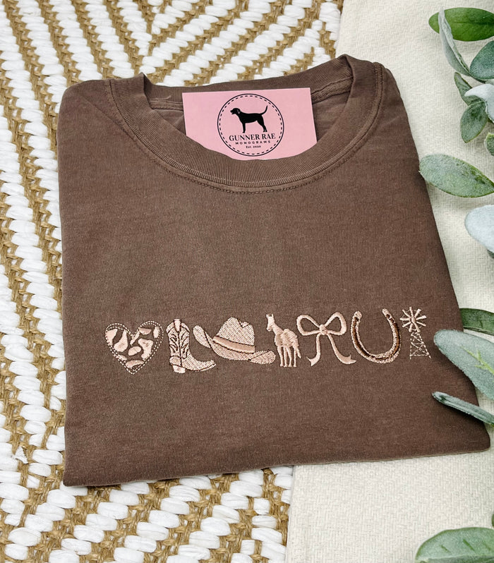 WESTERN ICONS Embroidered T-shirt or Sweatshirt