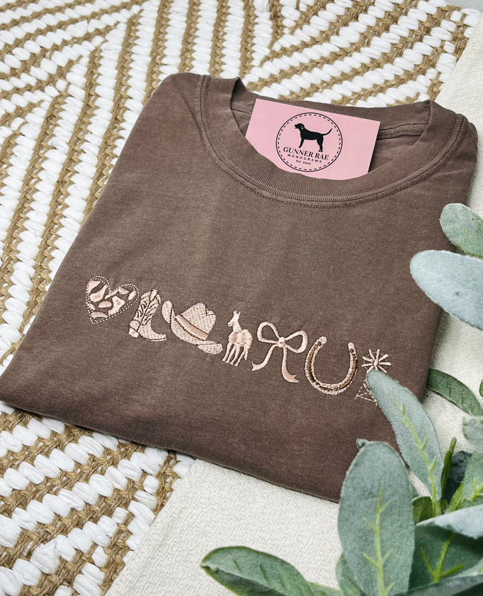 WESTERN ICONS Embroidered T-shirt or Sweatshirt