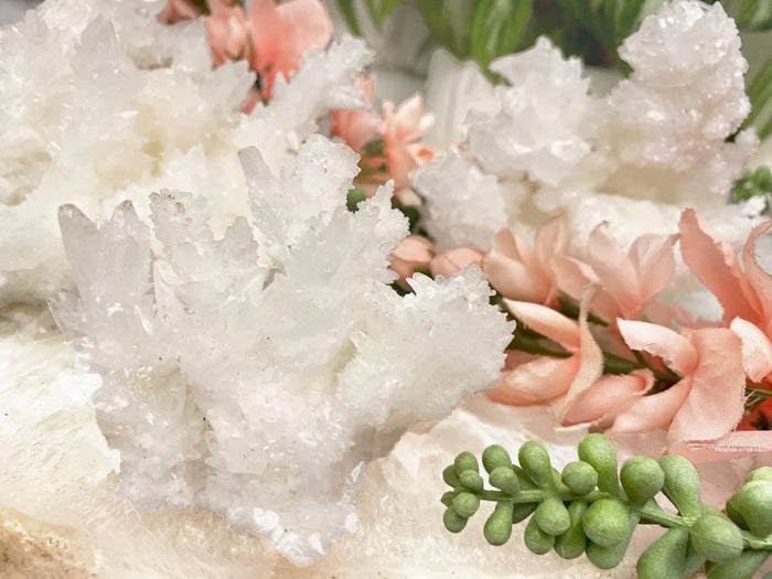 White Aragonite Crystals