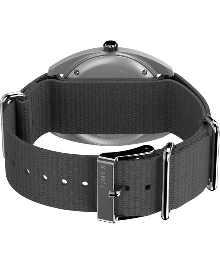 TW2Y52300 Worn & Wound x Timex Storm 37mm Fabric Strap Watch Caseback with Attachment Image